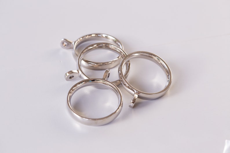 Curtain Rings for Lucite Curtain Rod nickel Drapery Hooks Etsy Canada