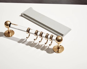 3/4" mässingskrokring, Lucite-stång, Köksförvaring, LuxHoldups