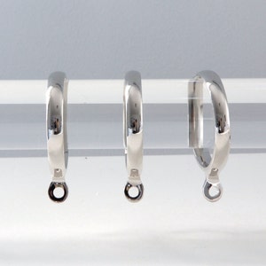 Anillos de cortina sólidos para varillas de cortinas, anillos redondos de níquel o latón para varillas de metacrilato, anillos en C y anillos con ojales, herrajes para cortinas, anillos de derivación