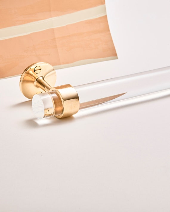 satin brass towel bar