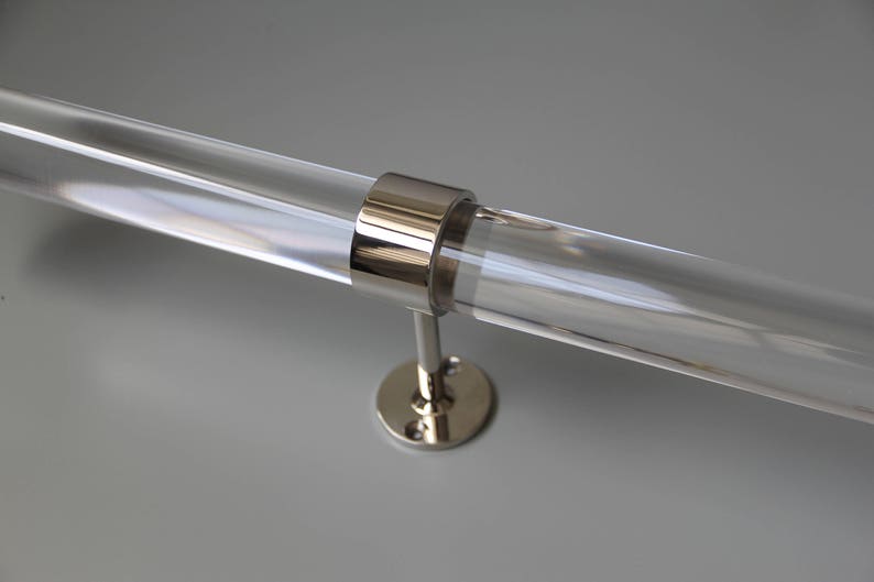 Custom Lucite Curtain Rod polished brass satin brass or Etsy