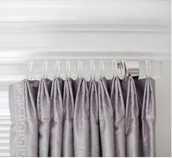 Barras para cortinas de latón satinado, latón pulido y acrílico de lujo de  1 3/8 de diámetro, herrajes para cortinas de lujo -  México