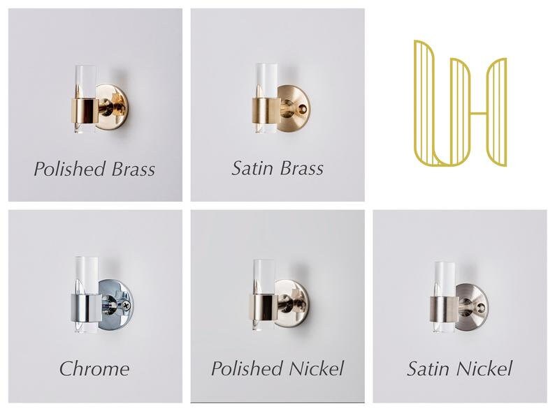 Lucite Shower Door Handles Polished Brass Satin Brass Etsy