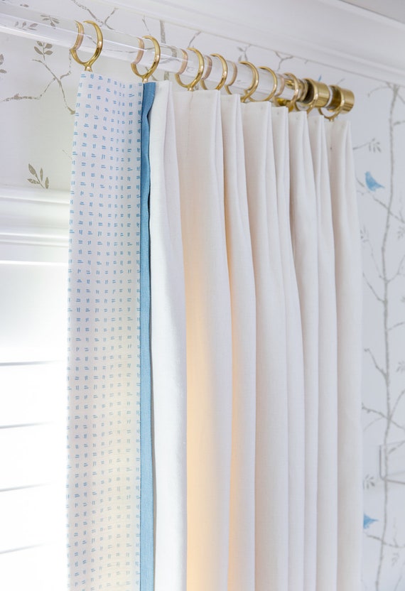 Custom Lucite Drapery Rod Polished Brass Satin Brass Or Etsy