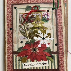 Christmas Folio/Mini Notebook/Junk Journal /Collage