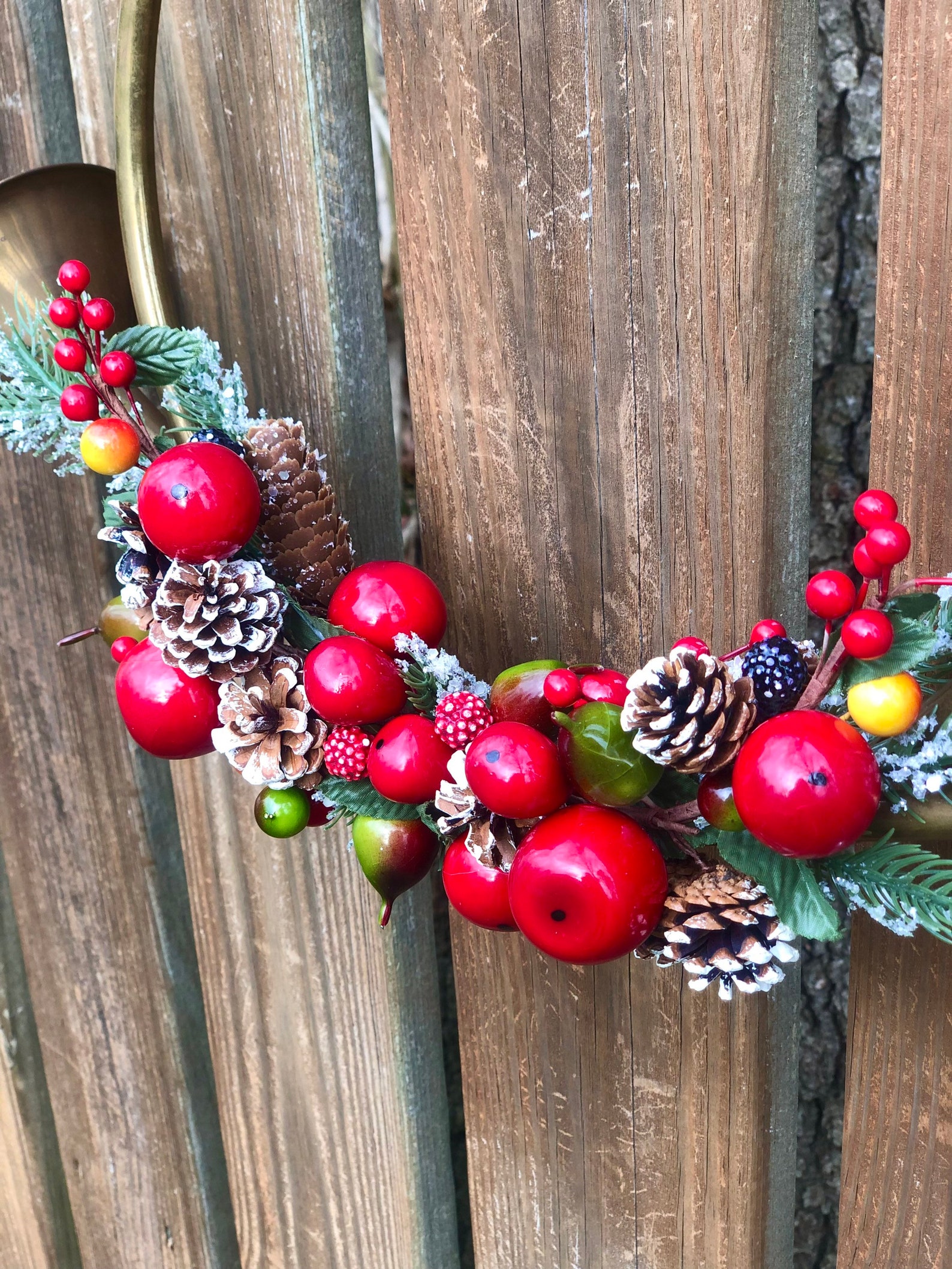 Vintage Brass Horn Decor/ Bugle Horn With Festive Holiday Etsy