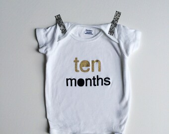 Ten Months. 10 Months. Baby Monthly. Baby Announcement. Bump. Monthly Baby Stickers. Belly Stickers. Pregnant Stickers.