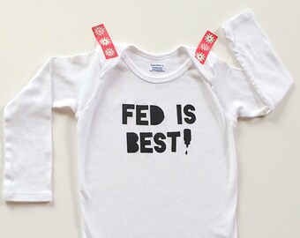 Fed is Best // Breastfeeding. Unique Baby. Hipster Baby Clothes. Hipster Baby Boy. Hipster Baby Girl. Funny Baby. Miracle Baby. Babywearing.