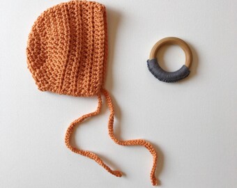 The Sammy Bonnet // Baby bonnet. Handmade bonnet. Crochet bonnet. Vintage bonnet. Baby girl bonnet. Baby boy bonnet. Baby photography.