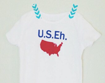 U.S.Eh. - an American onesie by Lula Ball