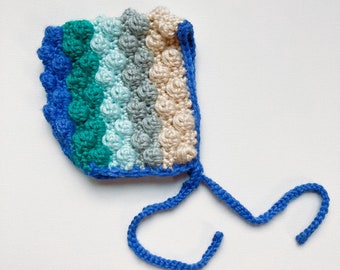 The Frankie Bobble Bonnet // Ready to Ship // Size Newborn // Size 0-3 Months