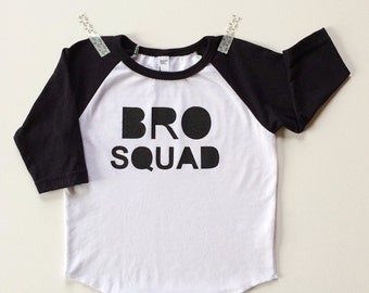 Bro Squad. Brother Shirt. Sibling Shirt. Big Sister Shirt. Squad Goals. Big Brother Shirt. Unique Baby Onesie. Hipster Baby Clothes.