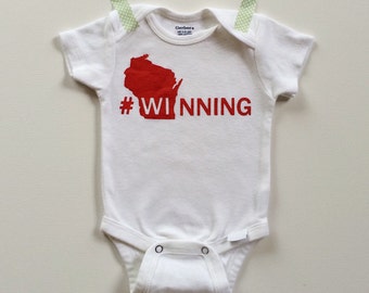Wisconsin Badgers Baby #WINNING -  a WI design by Lula Ball