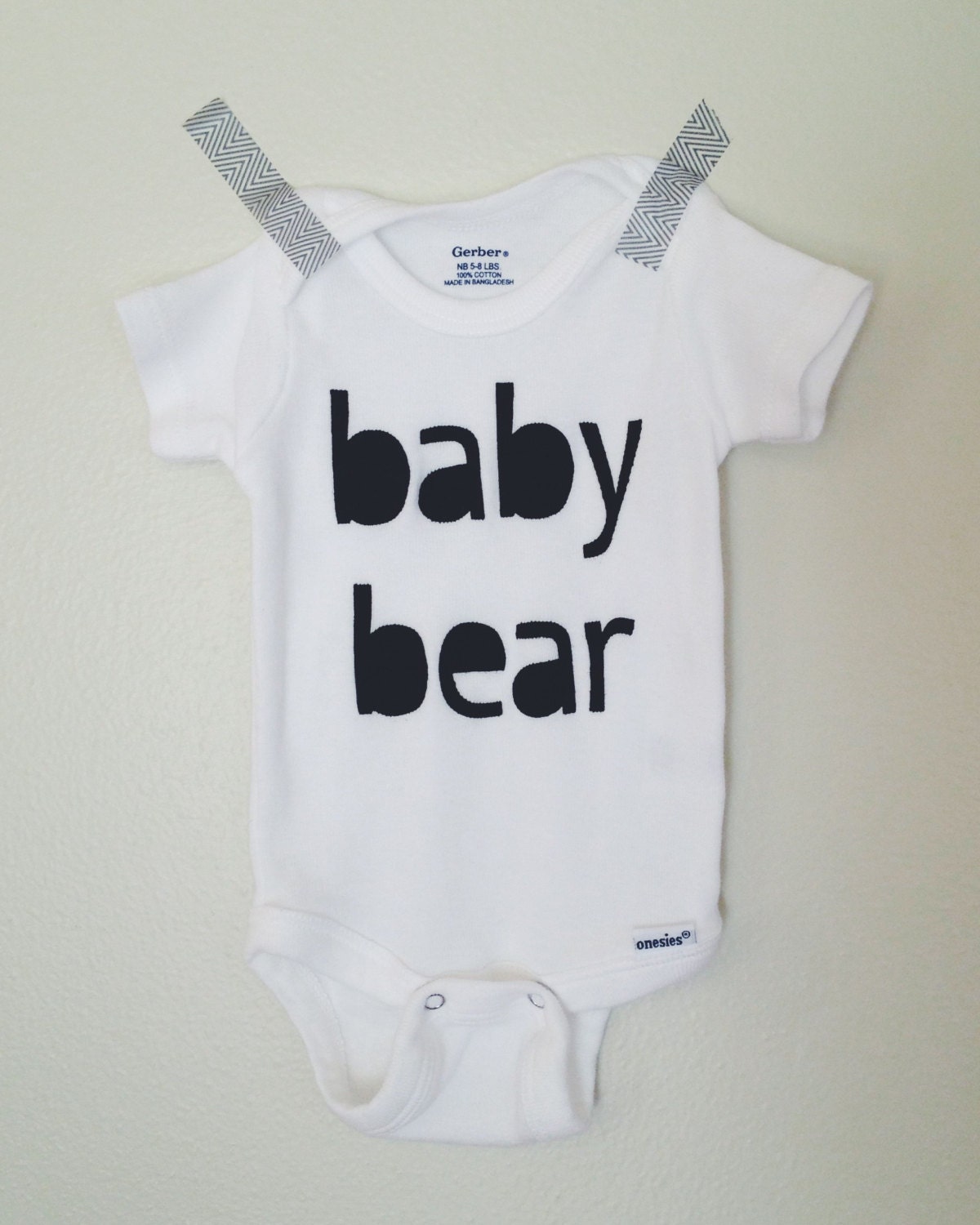 Baby Bear onesie by Lula Ball a great way to announce a | Etsy