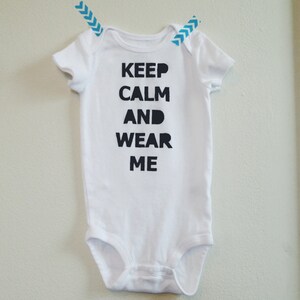 Keep Calm and Wear Me - A Babywearing Onesie by Lula Ball