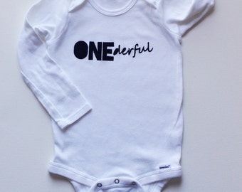 ONEderful ONEderland. first birthday outfit. first birthday shirt for winter ONEderland theme or Mr. ONEderful