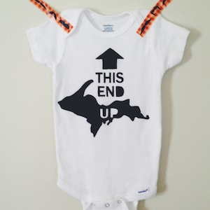 This End U.P. - a Yooper Baby Onesie by Lula Ball