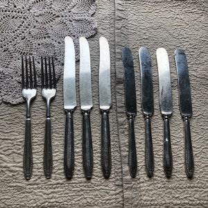 Simeon L George H Rogers Company Silverplate Flatware forks knives Silverware cutlery