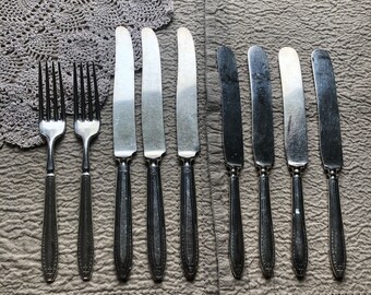 Simeon L George H Rogers Company Silverplate Flatware forks knives Silverware cutlery