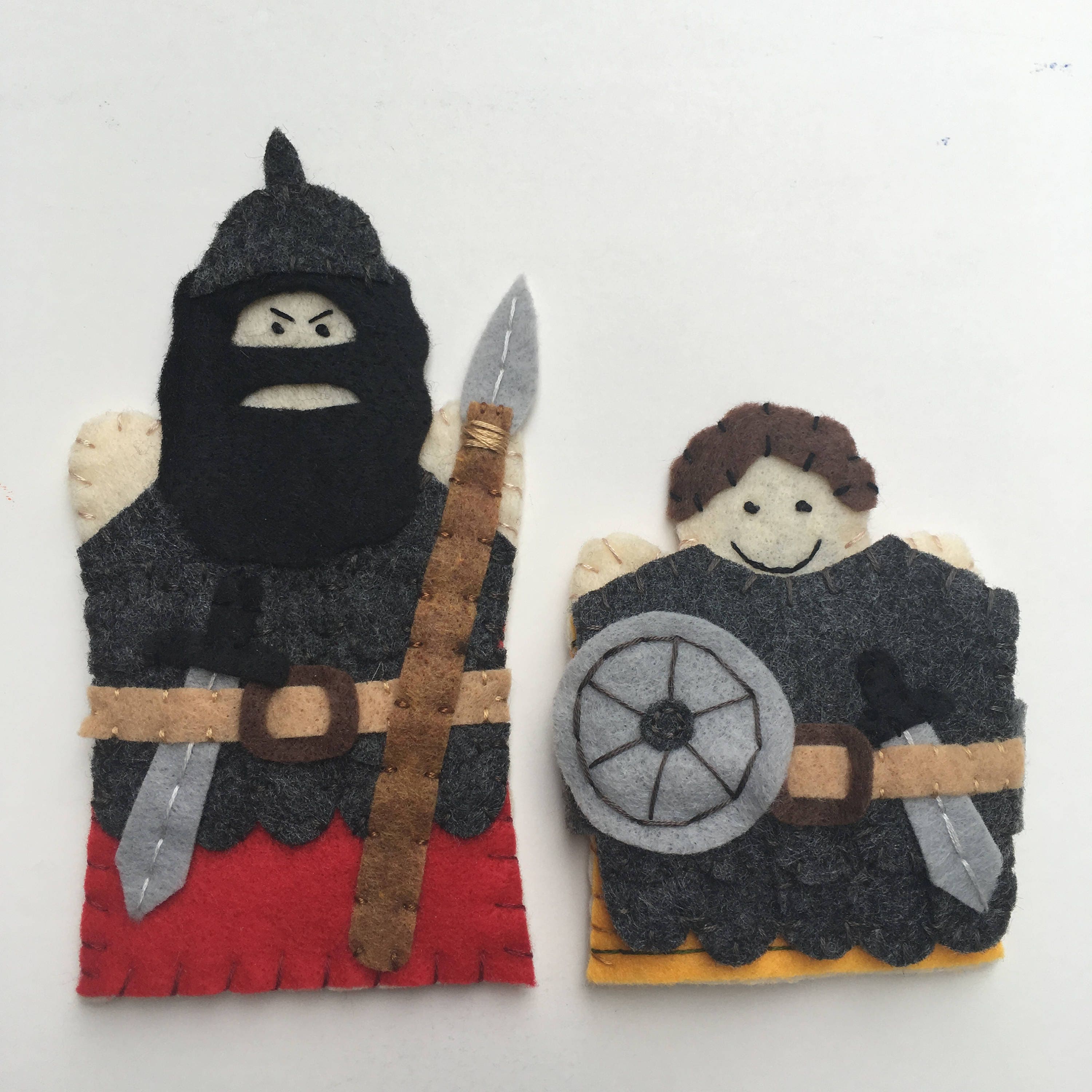 Amazon.com: David & Goliath & King Saul Harp Felt Figures
