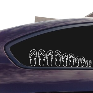 Flip Flop Family Decal
