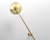 Wall Lamp - Adjustable Lamp - Extension Lamp - Boom Lamp - Bedside Lamp - Sconce - Articulating Industrial Brass Scissor Lamp Light - SB3