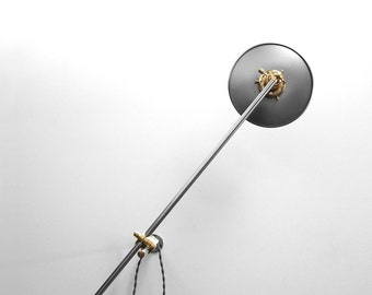 Wall Lamp - Adjustable Lamp - Extension Lamp - Boom Lamp - Bedside Lamp - Sconce - Articulating Industrial Brass Scissor Lamp Light - SB1
