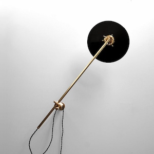 Wall Lamp - Adjustable Lamp - Bedside Lamp - Extension Lamp - Boom Lamp - Sconce - Articulating Industrial Brass Scissor Lamp Light - SB4