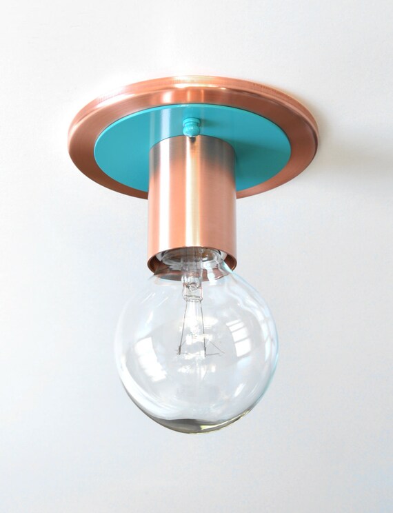 Flush Mount Ceiling Light Copper Flush Mount Modern Flush Mount Stunning Modern Copper And Aqua Flush Mount Ceiling Light Corona