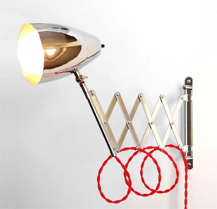 Modern Scissor Lamp Articulating Adjustable Chrome Swing Etsy