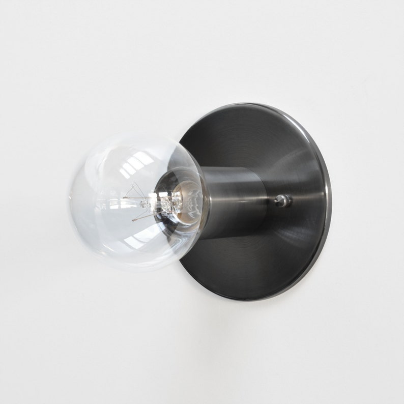 Wall Sconce Flush Mount Light Blackened Brass Wall Sconce Flush Mount Light Blackened Brass Modern Black Solid