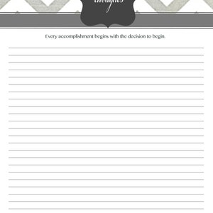 Personal Journal Pack - INSTANT DOWNLOAD