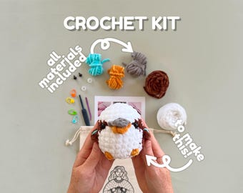 Kookaburra Crochet Kit: Beginner DIY Amigurumi Plushie