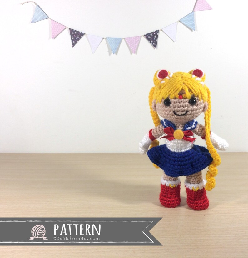 sailor moon crochet doll pattern