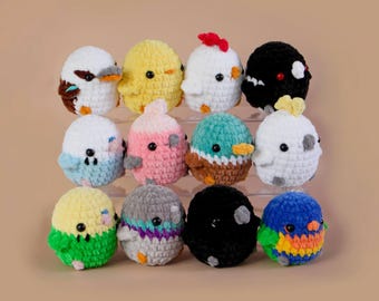 Handmade crochet bird - Finished adorable crochet plushie - Soft and squishy - Made to order