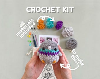 Pigeon Crochet Kit for Beginners: Easy DIY Amigurumi Craft