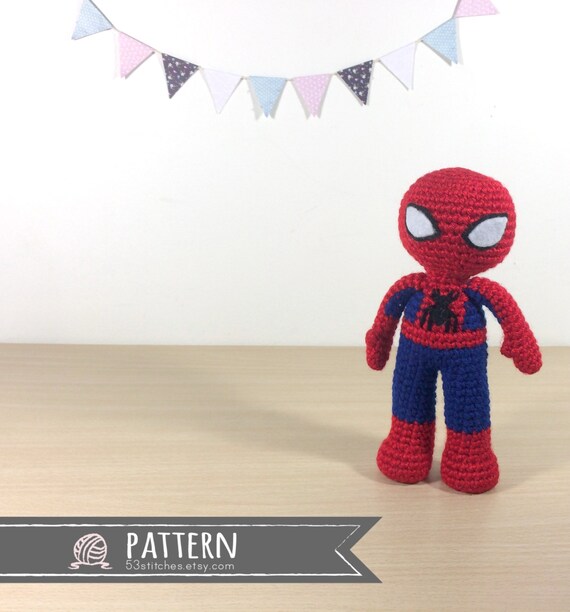 spiderman crochet doll