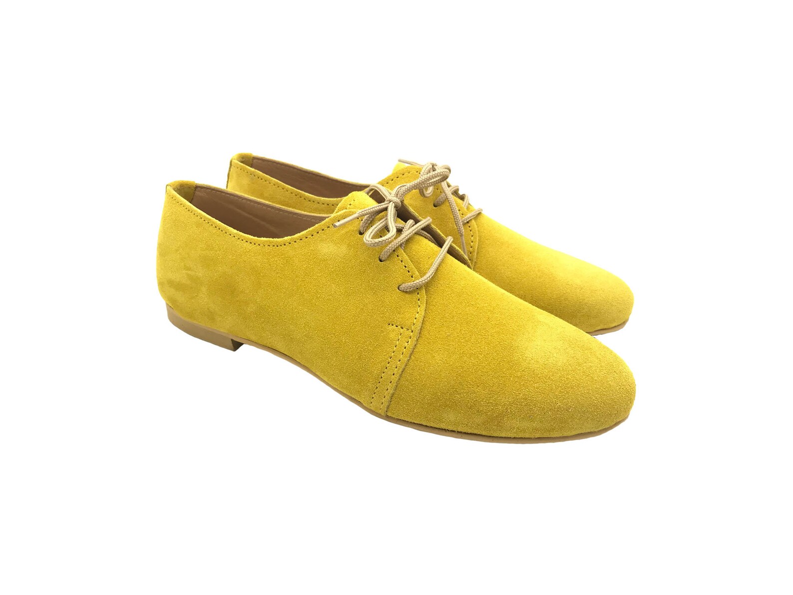 Margo Shoes Women Leather Suede Oxford Shoes Handmade Woman - Etsy Israel