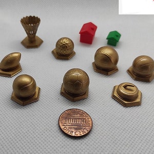 TOKEN, Custom TOKEN SPORT Pieces, table games.Choose a model. Football, soccer, Golf, Badmington, Tennis, baseball, basket and Curling,