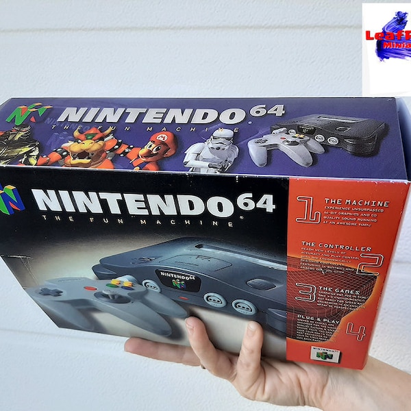 N64, Nintendo 64 mini, replica box. Custom box for N64 classic edition