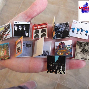 1 Miniature  'Beatles Greatest Hits ' record album Dollhouse 1:12 scale 