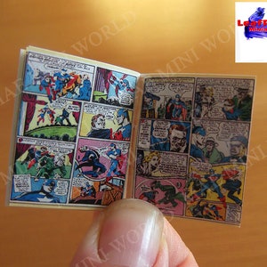 CAPTAIN AMERICA 1 Comic 1941, full REPLICA miniature, 20 Pages two face. Artisan 1:12 scale. LeafRed Miniatures image 3