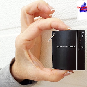 PS3. Porte-clés console miniature fait main