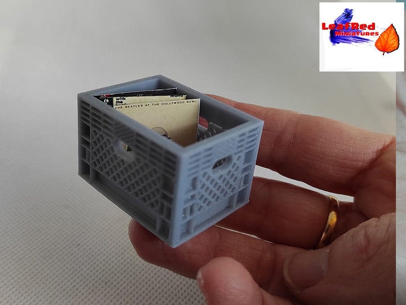 MILK CRATE Miniature. Custom size. Unpainted available. image 1