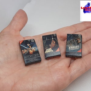 VHS Miniature Collection. STAR WARS Trilogy 1. Vintage Replica. Scale 1/6