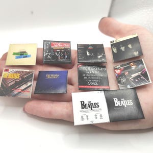 BEATLES Collection 2. 7 Miniature replica vintage record. Scale 1/12.