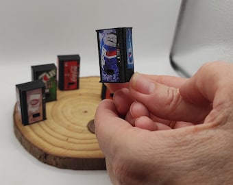 1 Getränkeautomat im Maßstab 1/64. Auch für den Diorama-Maßstab erhältlich. Verkaufsautomat Miniatur handgefertigt