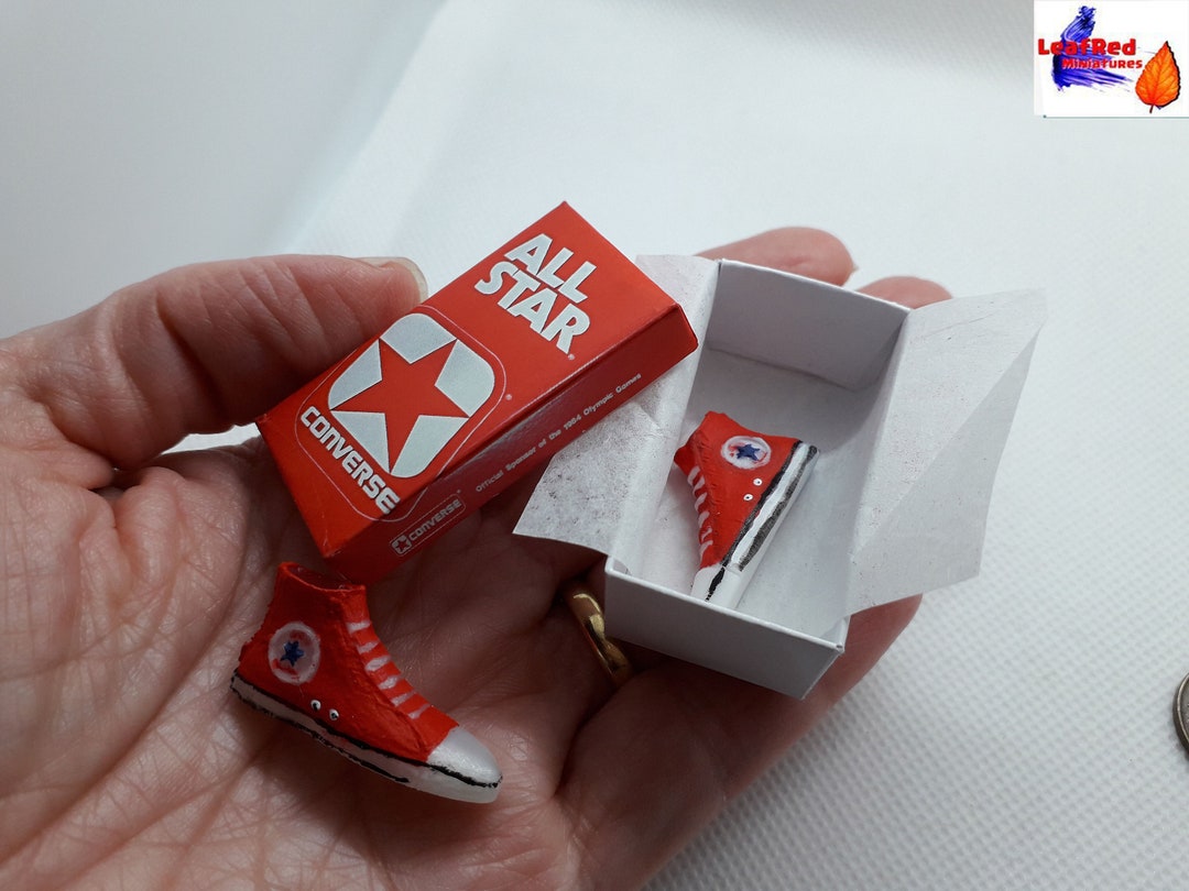 Miniature Converse Shoes With Box. 3D Printed. Etsy