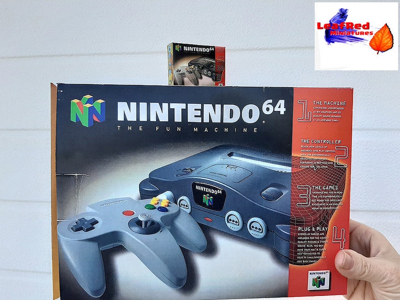 N64 Nintendo 64 mini replica box. Custom box for N64