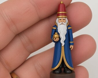 Miniature Tree WISE MEN 1" (25mm). Resin printed. Unpainted option and painted in a single color. Deco for Christmas and for your dollhouse.